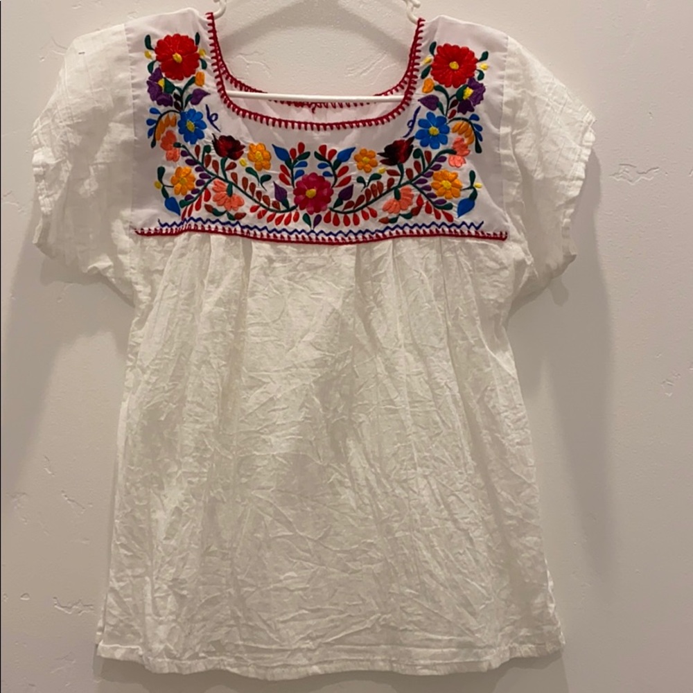 Embroidered Mexico top